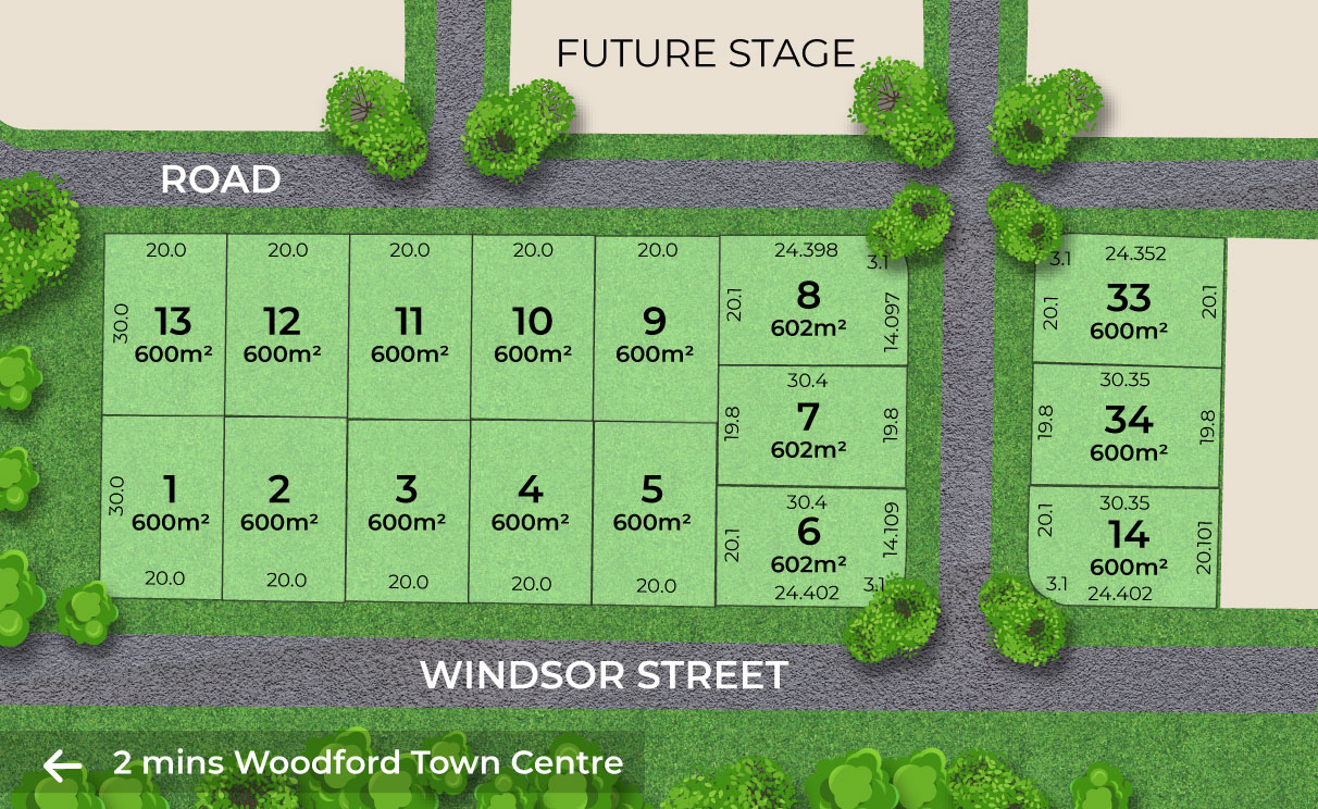 Parkrise Woodford layout